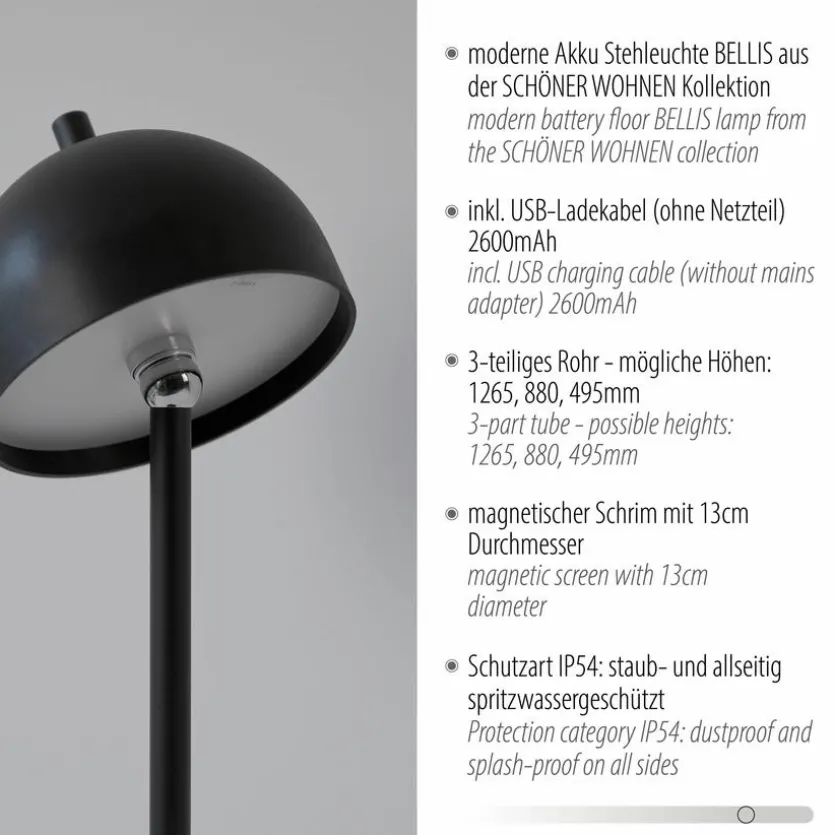 Akku-Stehlampe Bellis