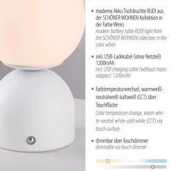 Akku-Tischleuchte Rudi