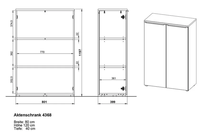 Aktenschrank Mailand