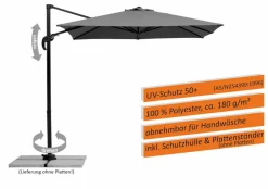 Ampelschirm Rhodos Junior 230 x 230 cm