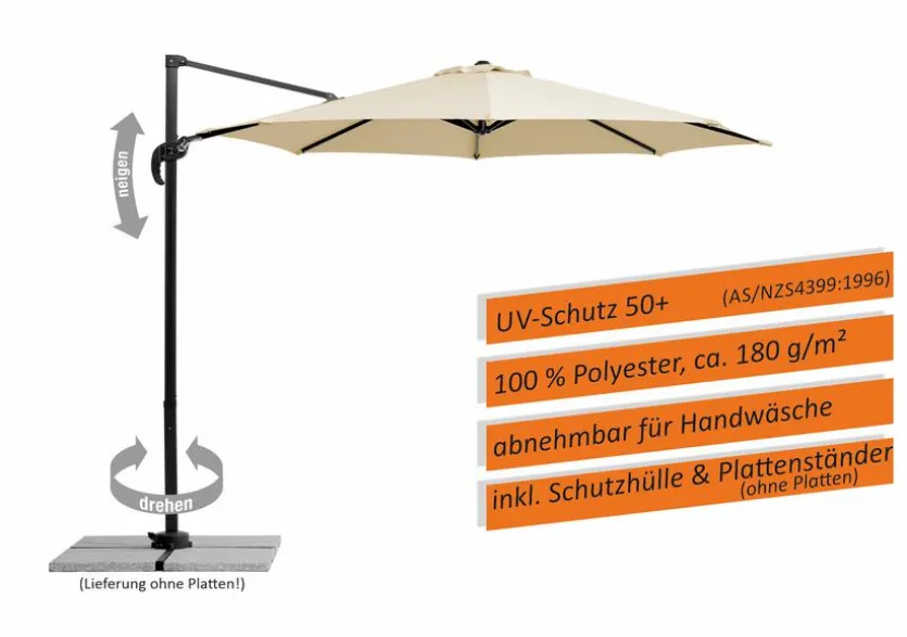 Ampelschirm Rhodos Junior ø 300 cm