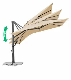 Ampelschirm Rhodos Smart 300 x 300 cm