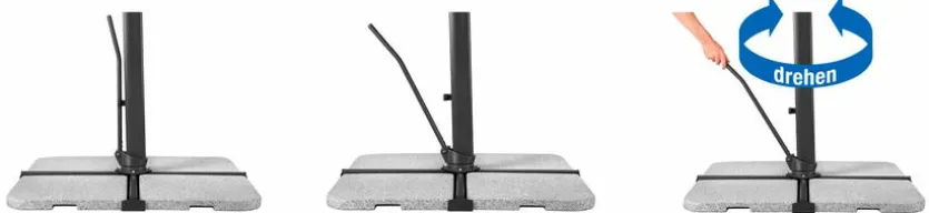 Ampelschirm Rhodos Smart 300 x 300 cm