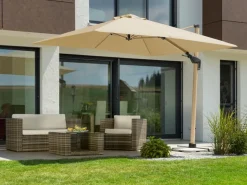 Ampelschirm Rhodos Twist Woody 300x300cm