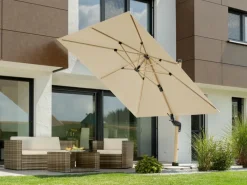Ampelschirm Rhodos Twist Woody 300x300cm