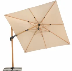 Ampelschirm Rhodos Twist Woody 300x300cm