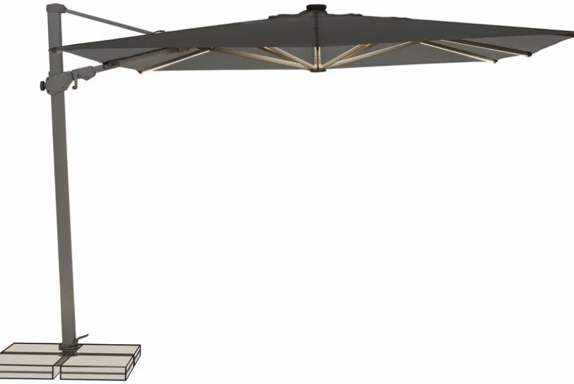 Ampelschirm Varioflex LED 300 x 300 cm