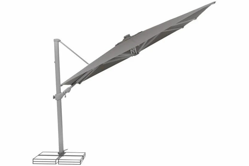 Ampelschirm Varioflex LED 300 x 300 cm