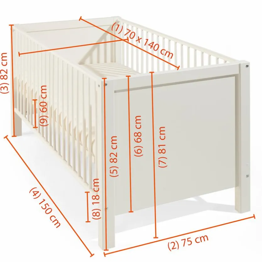 Babybett Filou 70 x 140 cm