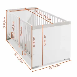 Babybett Kira 70 x 140 cm