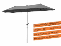 Balkonschirm Salerno 300 x 150 cm