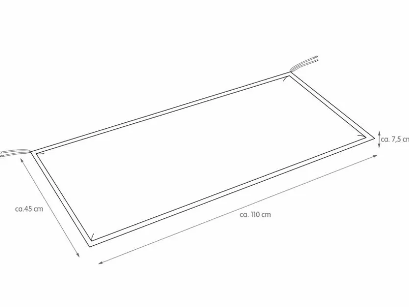 Bank-Auflage Unica 110 x 45 cm