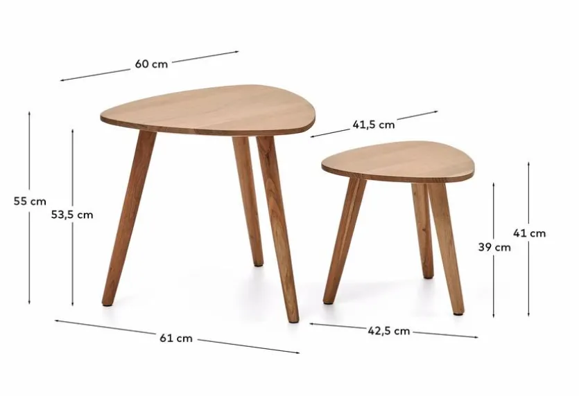 Beistelltisch-Set Duvani