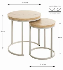 Beistelltisch-Set Levi