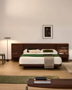 Bett mit Nachttischen Norlen 160 x 200 cm
