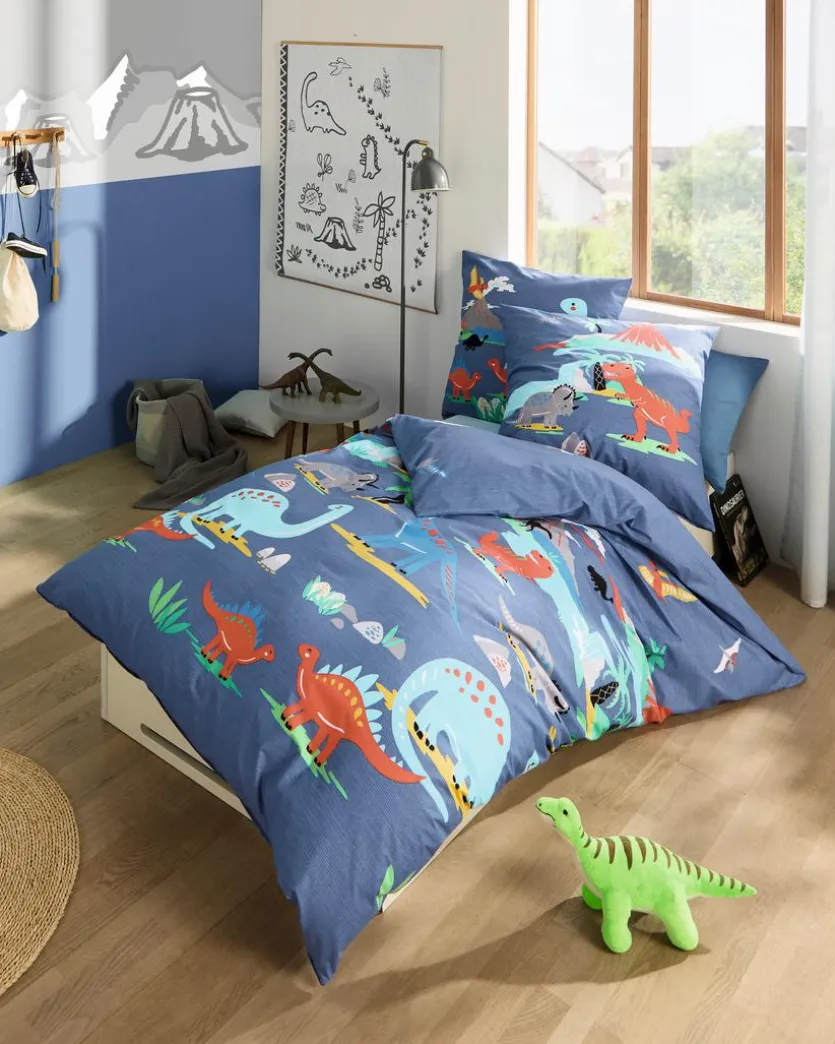 Bettwäsche Dinosaurus 135 x 200 cm