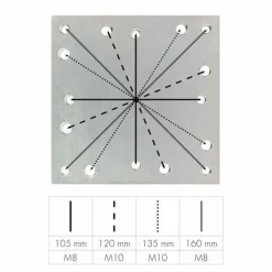 Bodenanker für Doppler Ampelschirme