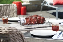 Braten- & Rippchenhalter Edelstahl