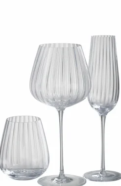 Champagnerglas Streifen