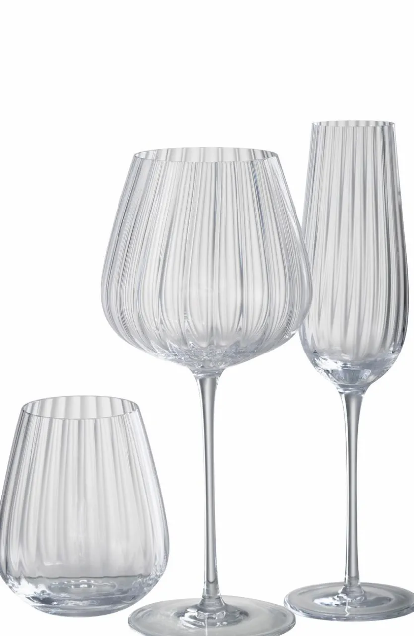 Champagnerglas Streifen