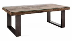 Couchtisch Old mit Glasplatte