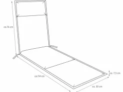 Deckchair-Auflage Unica 190 x 50 cm