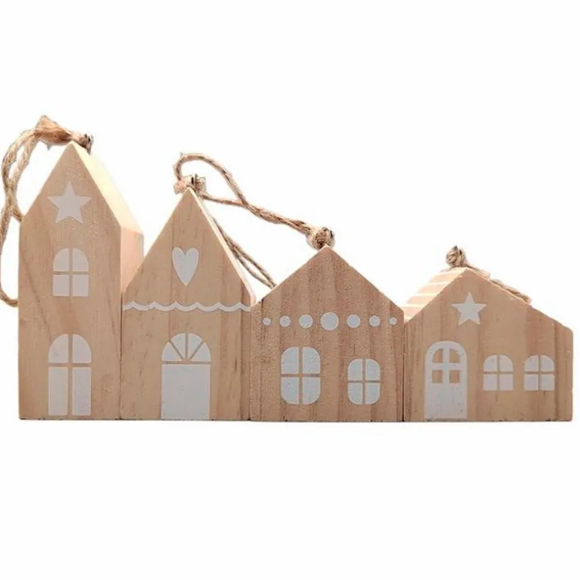 Deko-Hänger Haus 4tlg.