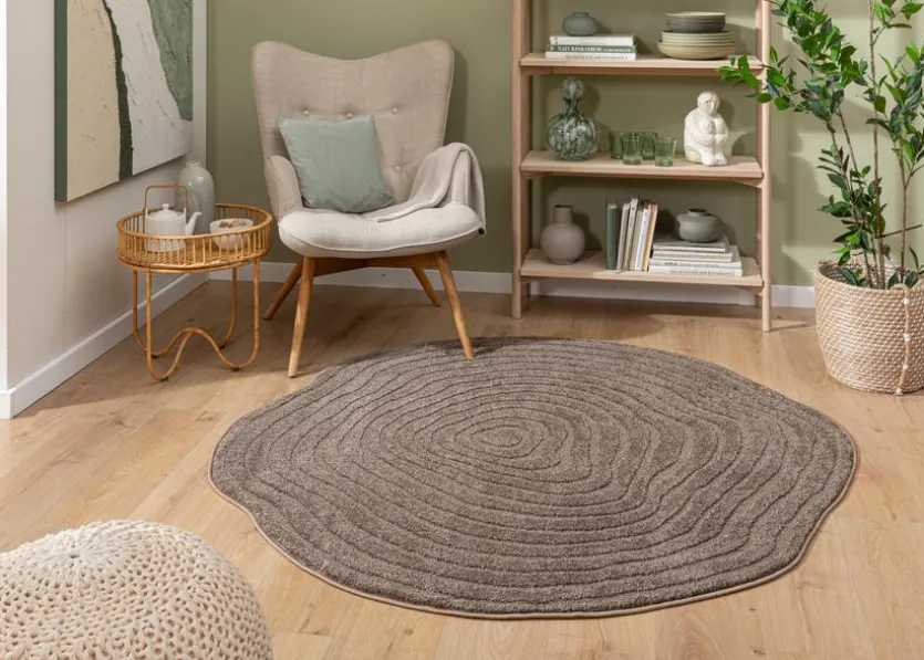 Design-Teppich Rippel Shape Ø 200 cm