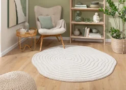 Design-Teppich Rippel Shape Ø 160 cm