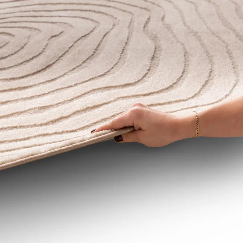 Design-Teppich Rippel Shape Ø 160 cm