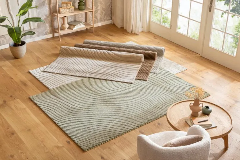 Design-Teppich Rippel 133 x 190 cm