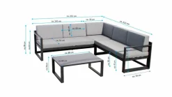 Ecklounge Cascano 3tlg.