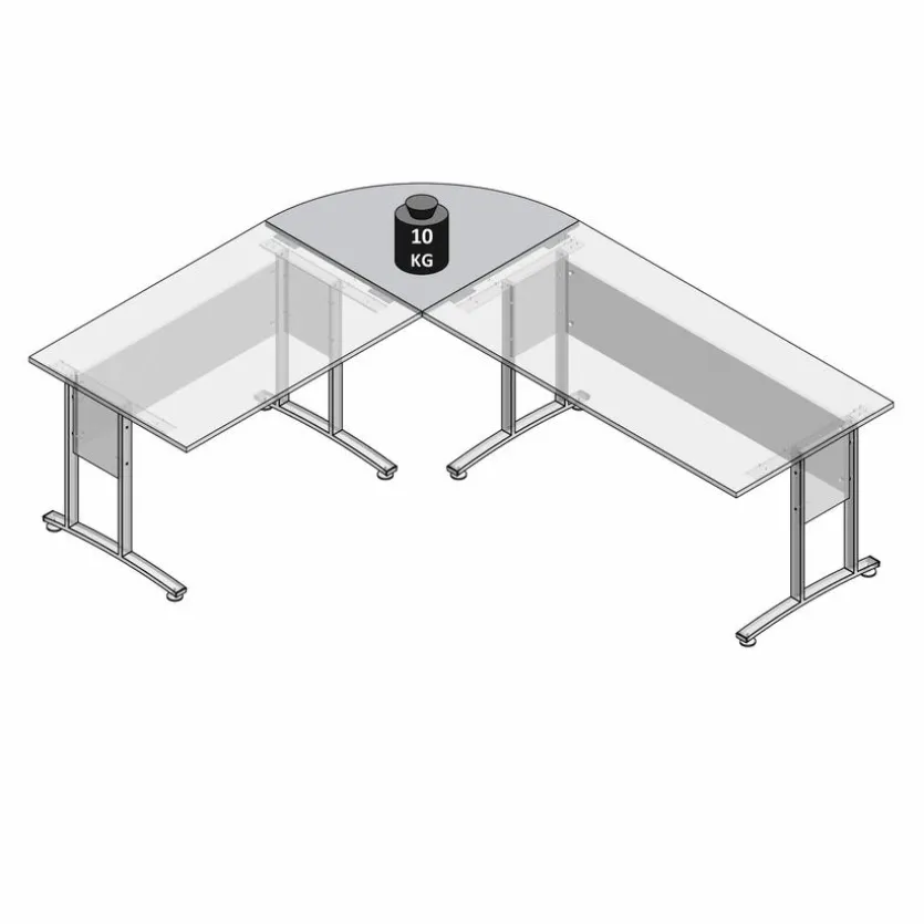 Eckplatte Calvia, 80 x 80 cm
