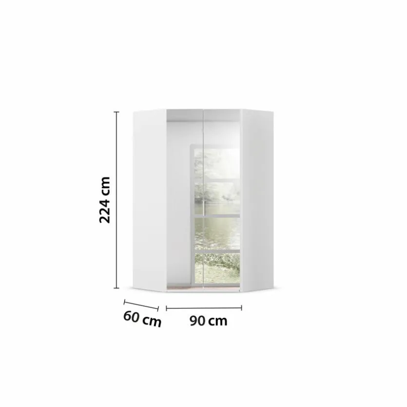 Eckschrank Vareno 126 x 224 cm