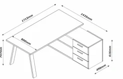 Eckschreibtisch Davinci