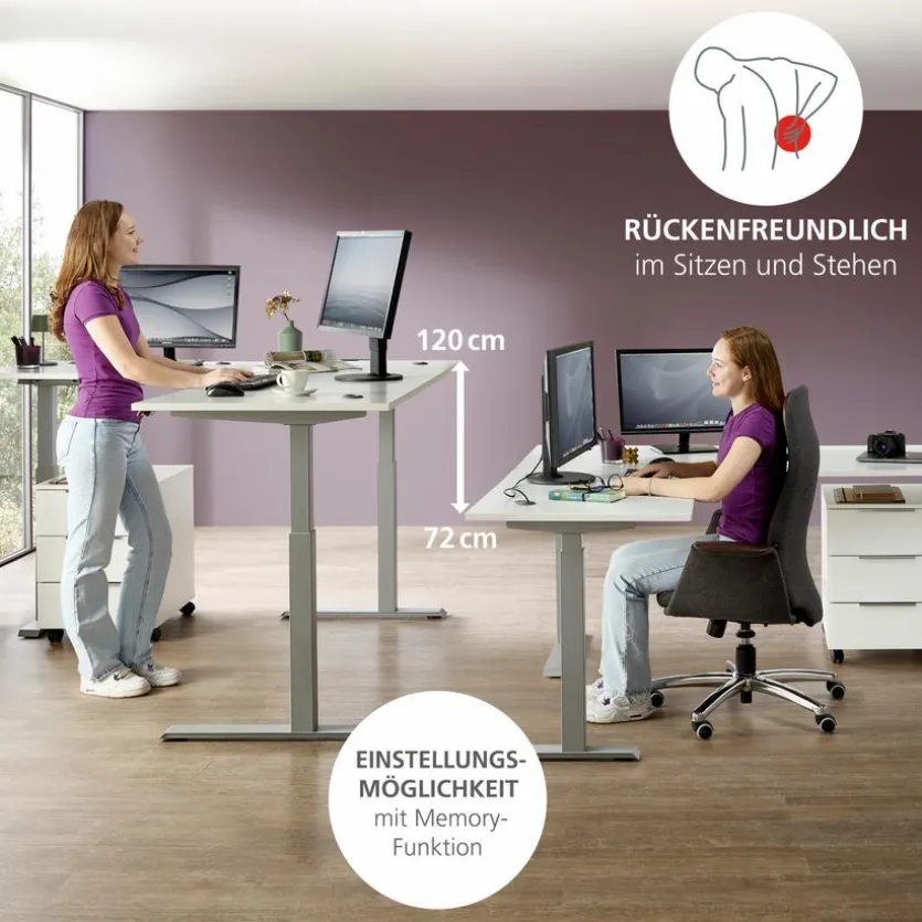Eckschreibtisch elektrisch Santorin