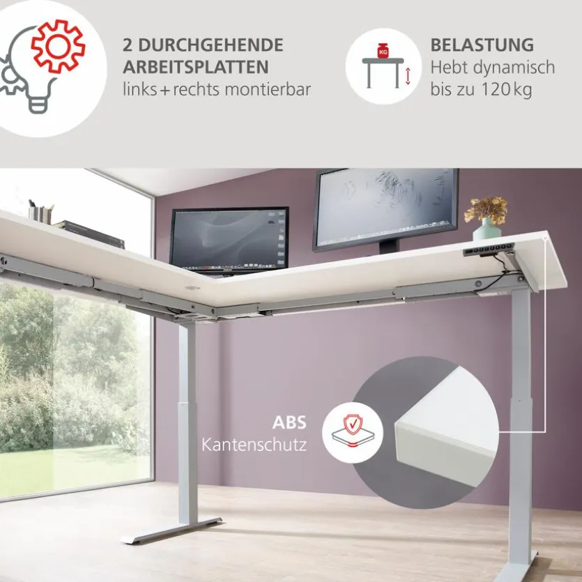 Eckschreibtisch elektrisch Santorin