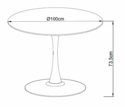 Esstisch Cesura Ø 100 cm