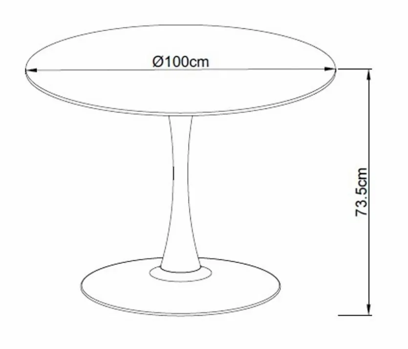 Esstisch Cesura Ø 100 cm