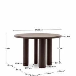 Esstisch Mailen Ø 120 cm