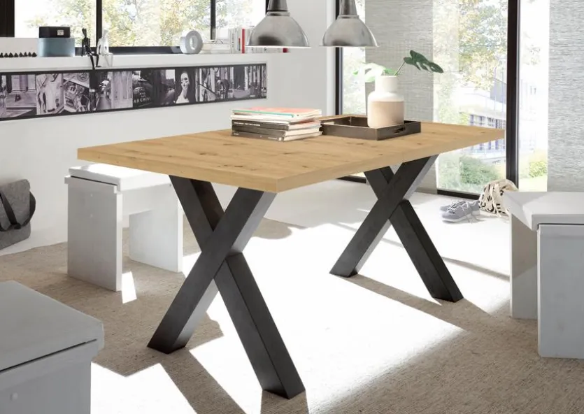 Esstisch mit Auszug Big System 160/210 x 90 cm