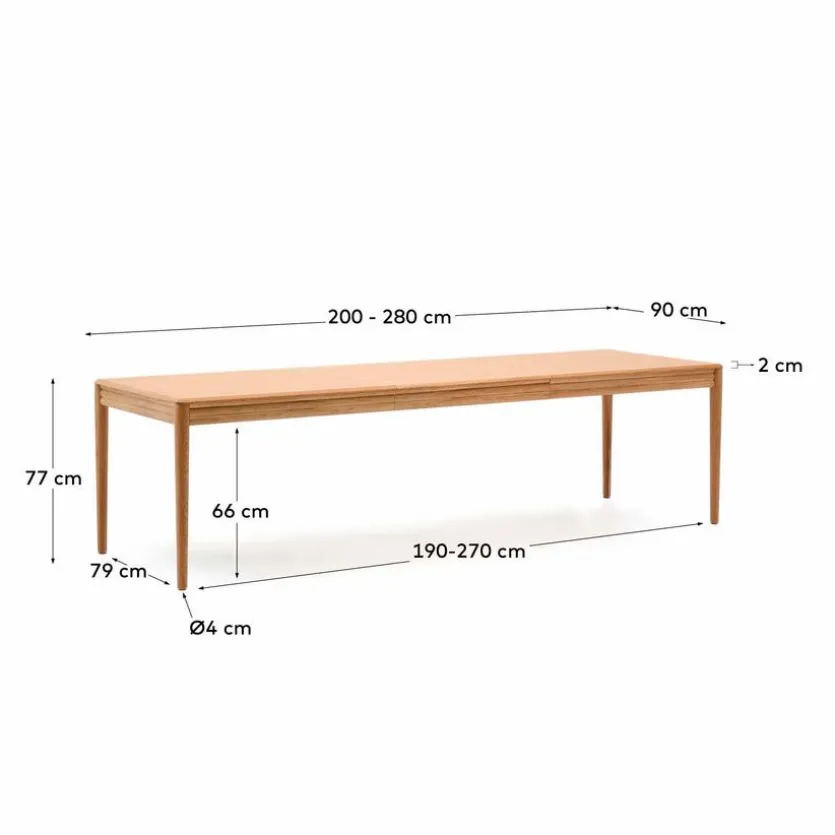 Esstisch mit Auszug Lenon 200/ 280 x 90 cm