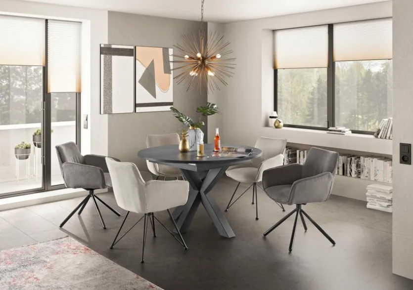 Esstisch mit Auszug New Atlanta Ø 130/170x81cm