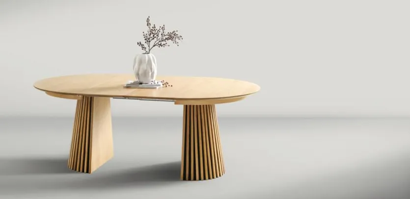 Esstisch mit Auszug Osaka Ø 120/ 240 cm