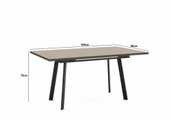Esstisch mit Auszug Reno 160/210 x 90 cm