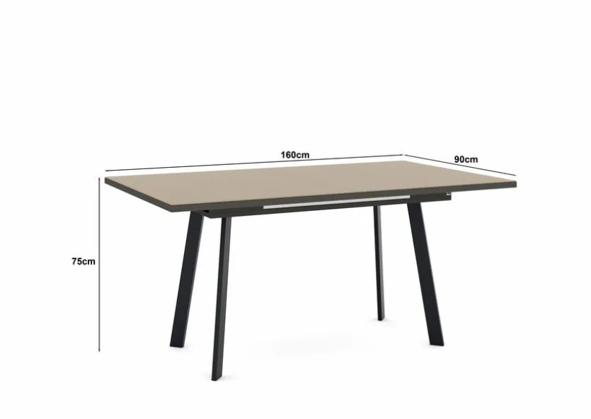 Esstisch mit Auszug Reno 160/210 x 90 cm