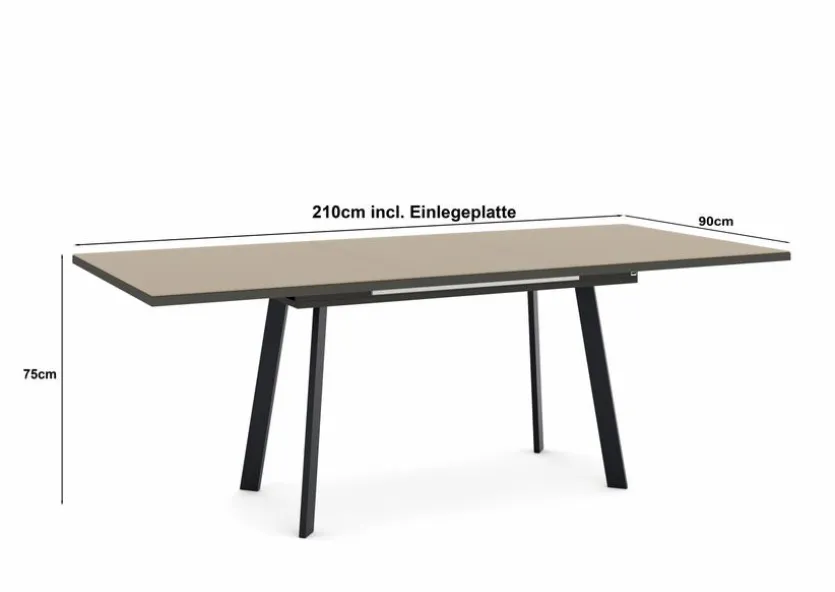 Esstisch mit Auszug Reno 160/210 x 90 cm