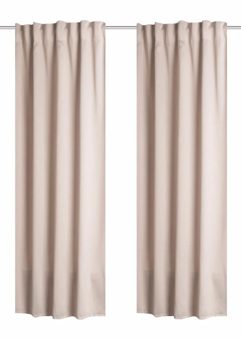 Fertiggardine Blacky 2er Set 140 x 245 cm