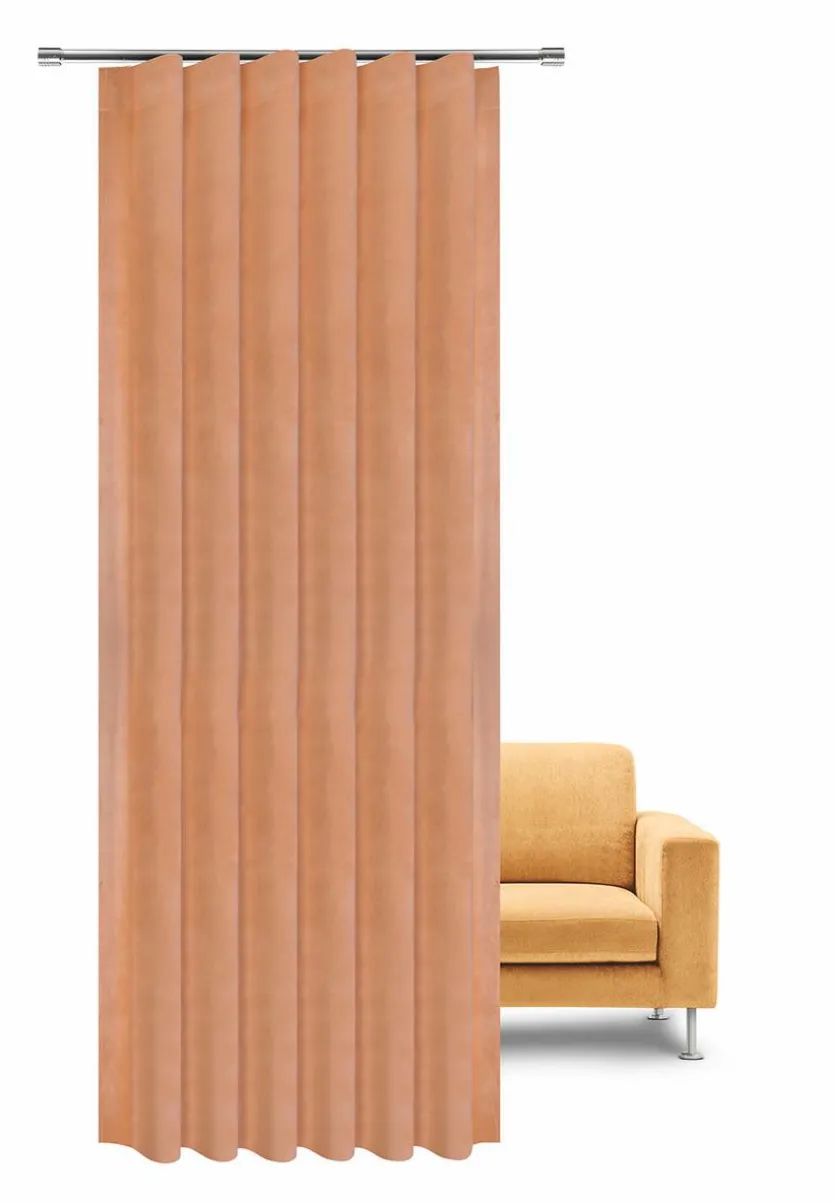 Fertiggardine Samt 135 x 300 cm