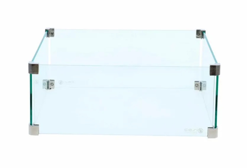 Feuerstellen-Glasaufsatz Cosi Square Glas Set L